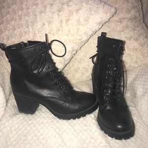 Cute, barely worn lace up ankle booties